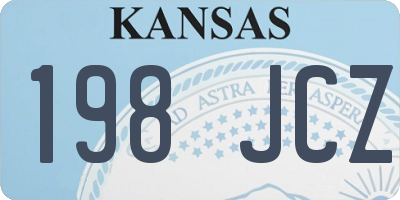 KS license plate 198JCZ