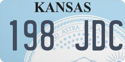 KS license plate 198JDC