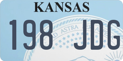 KS license plate 198JDG
