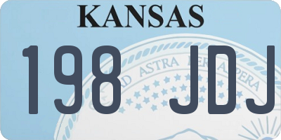 KS license plate 198JDJ