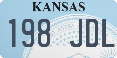KS license plate 198JDL