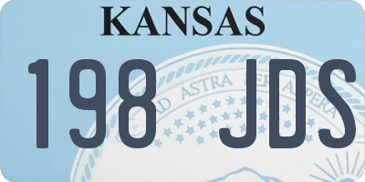 KS license plate 198JDS