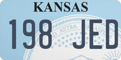 KS license plate 198JED
