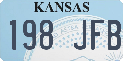 KS license plate 198JFB