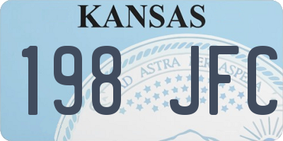 KS license plate 198JFC