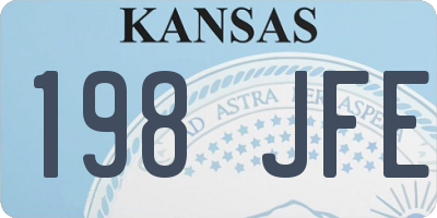 KS license plate 198JFE