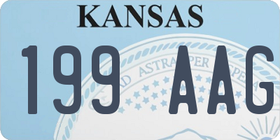 KS license plate 199AAG