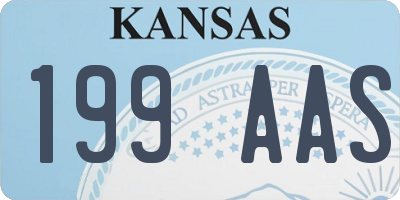 KS license plate 199AAS