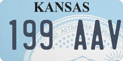 KS license plate 199AAV