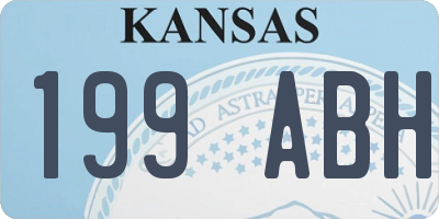 KS license plate 199ABH
