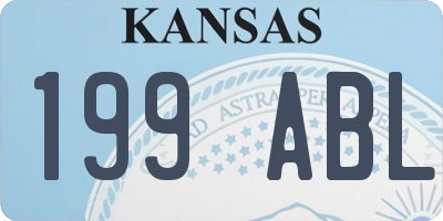 KS license plate 199ABL