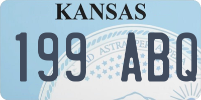 KS license plate 199ABQ