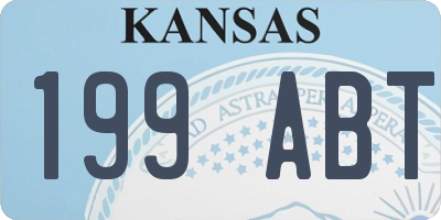 KS license plate 199ABT