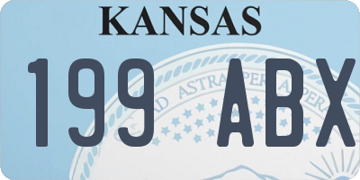 KS license plate 199ABX