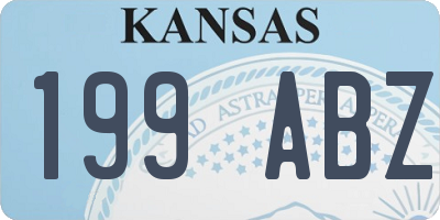 KS license plate 199ABZ
