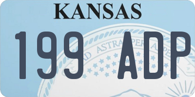 KS license plate 199ADP
