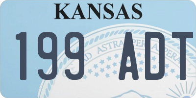 KS license plate 199ADT