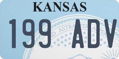 KS license plate 199ADV