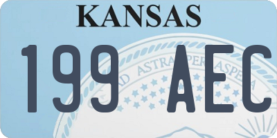KS license plate 199AEC