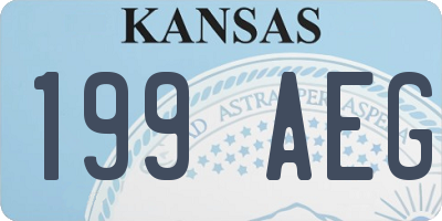 KS license plate 199AEG