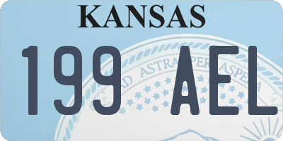 KS license plate 199AEL