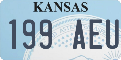 KS license plate 199AEU