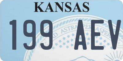 KS license plate 199AEV