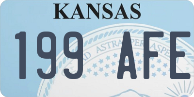 KS license plate 199AFE