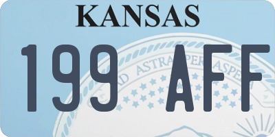 KS license plate 199AFF
