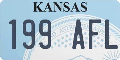 KS license plate 199AFL