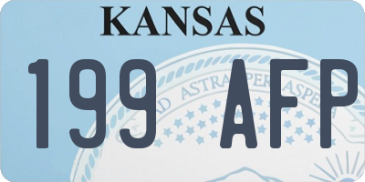 KS license plate 199AFP