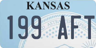 KS license plate 199AFT