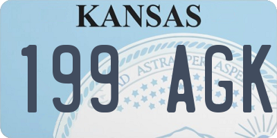 KS license plate 199AGK