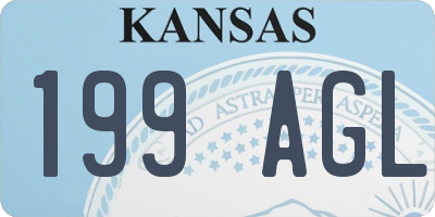 KS license plate 199AGL