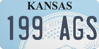 KS license plate 199AGS