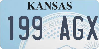 KS license plate 199AGX