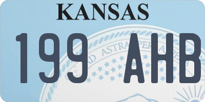 KS license plate 199AHB