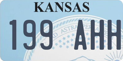 KS license plate 199AHH