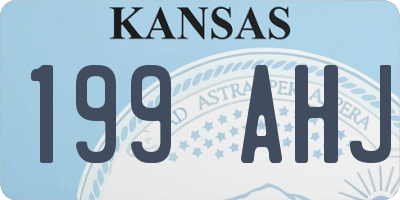 KS license plate 199AHJ