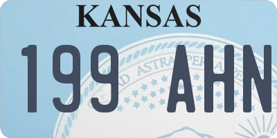 KS license plate 199AHN
