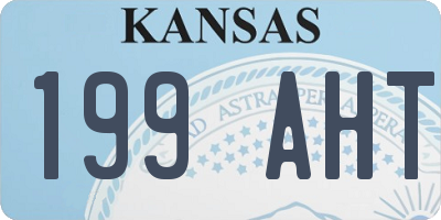 KS license plate 199AHT