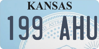 KS license plate 199AHU