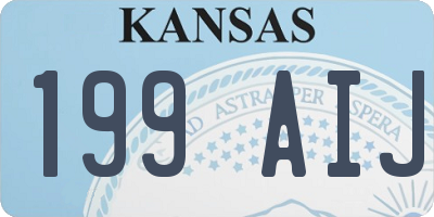 KS license plate 199AIJ