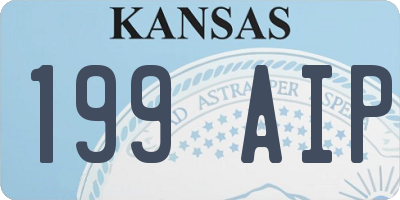 KS license plate 199AIP