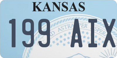 KS license plate 199AIX