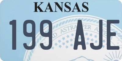 KS license plate 199AJE