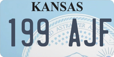 KS license plate 199AJF