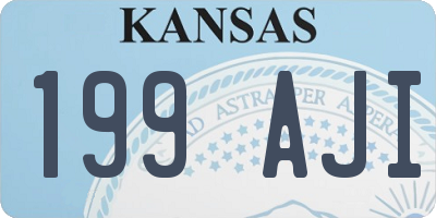 KS license plate 199AJI