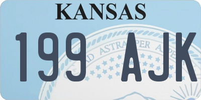 KS license plate 199AJK