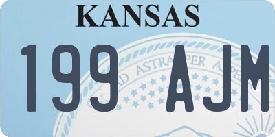 KS license plate 199AJM